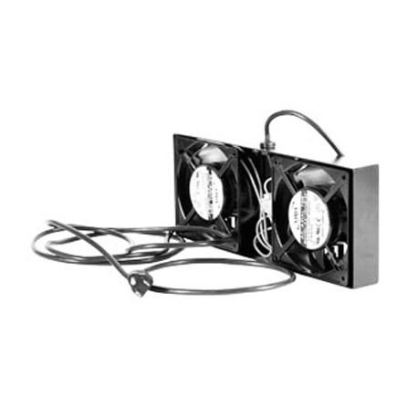 kit de 2 ventiladores para gabinetes con cable de poder